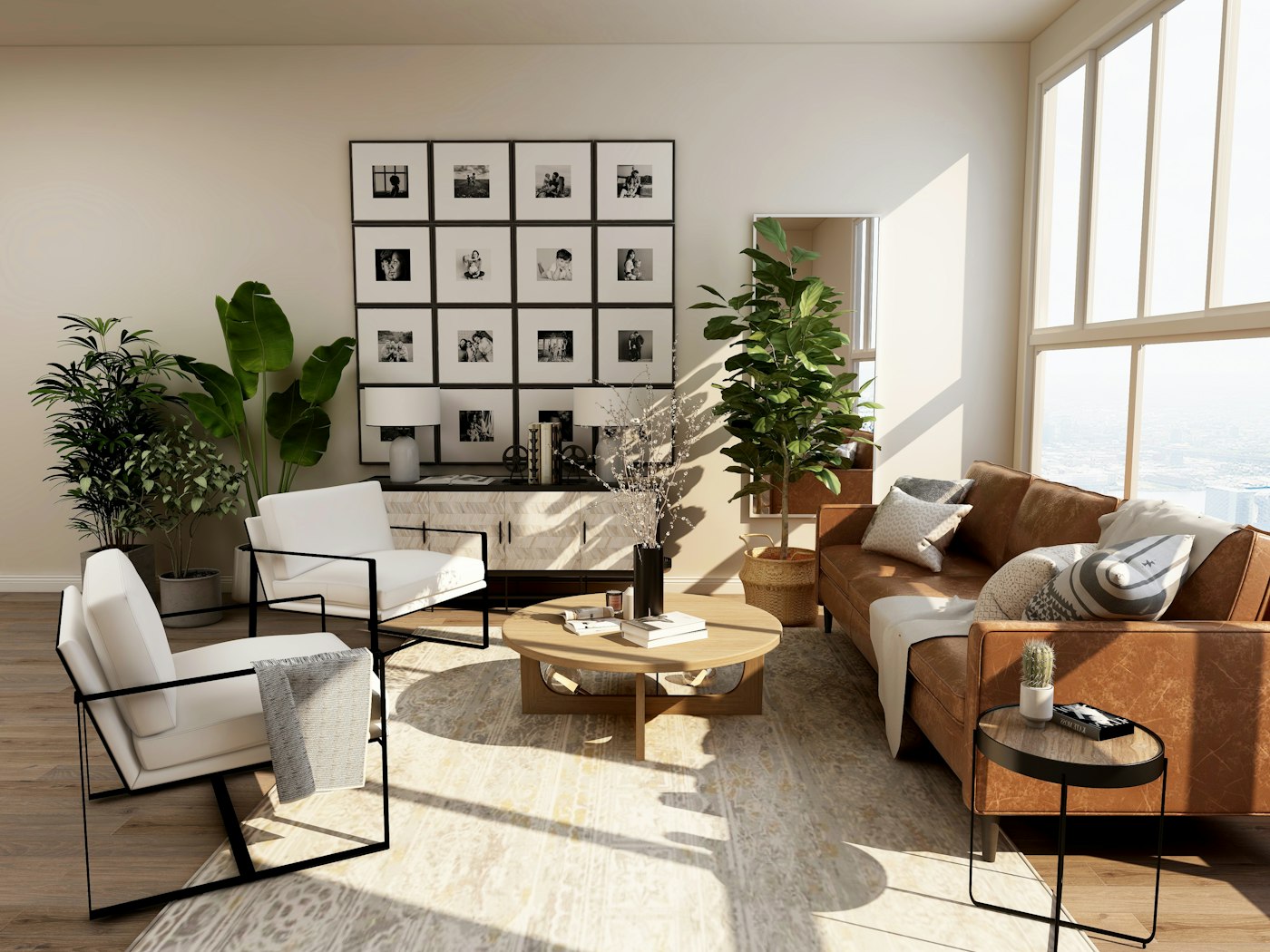 Living room staged by Full House Staging